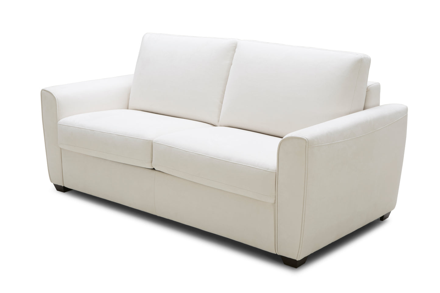 J&M Furniture Alpine Sofa Bed in White Fabric