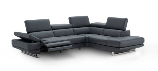 J&M Furniture Annalaise RHF Chaise Blue Grey