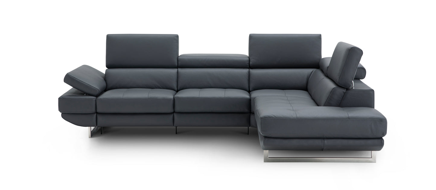 J&M Furniture Annalaise RHF Chaise Blue Grey