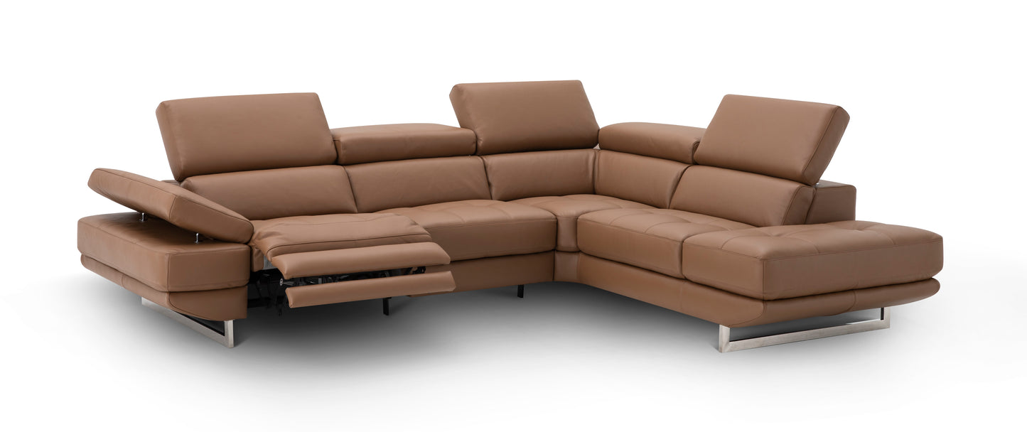 J&M Furniture Annalaise RHF Chaise Caramel