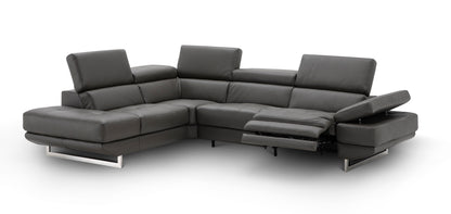 J&M Furniture Annalaise LHF Chaise Dark Grey