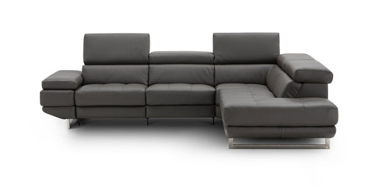 J&M Furniture Annalaise RHF Chaise Dark Grey