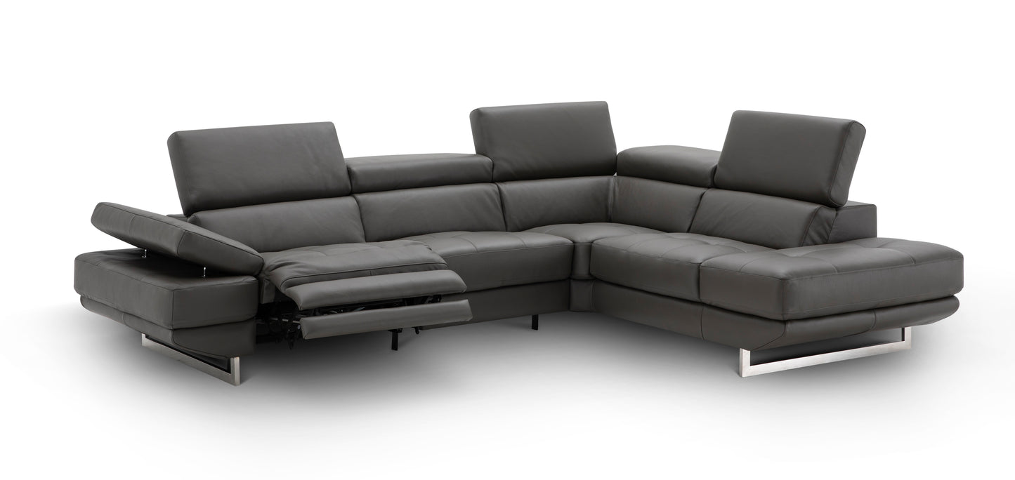 J&M Furniture Annalaise RHF Chaise Dark Grey