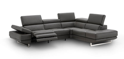 J&M Furniture Annalaise RHF Chaise Dark Grey