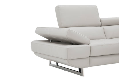 J&M Furniture Annalaise LHF Chaise Silver Gre