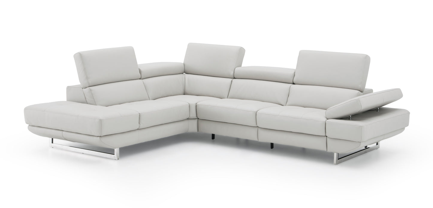J&M Furniture Annalaise LHF Chaise Silver Gre