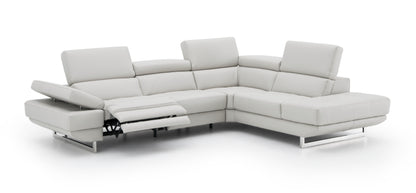 J&M Furniture Annalaise RHF Chaise Silver Gre