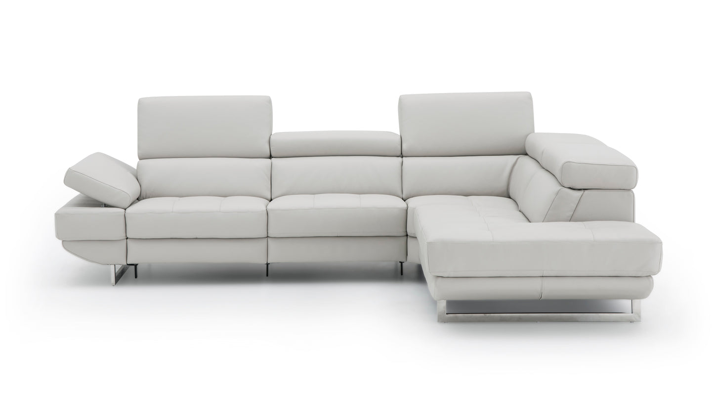 J&M Furniture Annalaise RHF Chaise Silver Gre