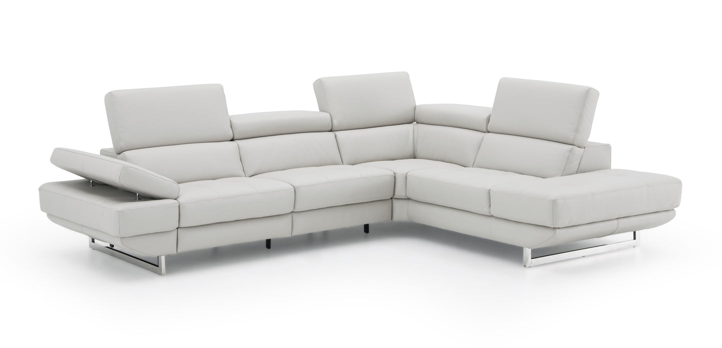 J&M Furniture Annalaise RHF Chaise Silver Gre