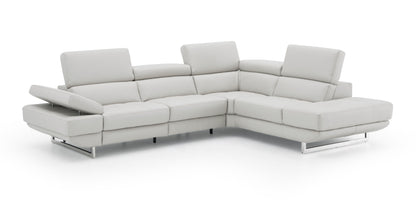 J&M Furniture Annalaise RHF Chaise Silver Gre