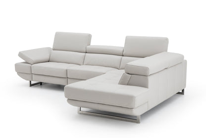 J&M Furniture Annalaise RHF Chaise Silver Gre
