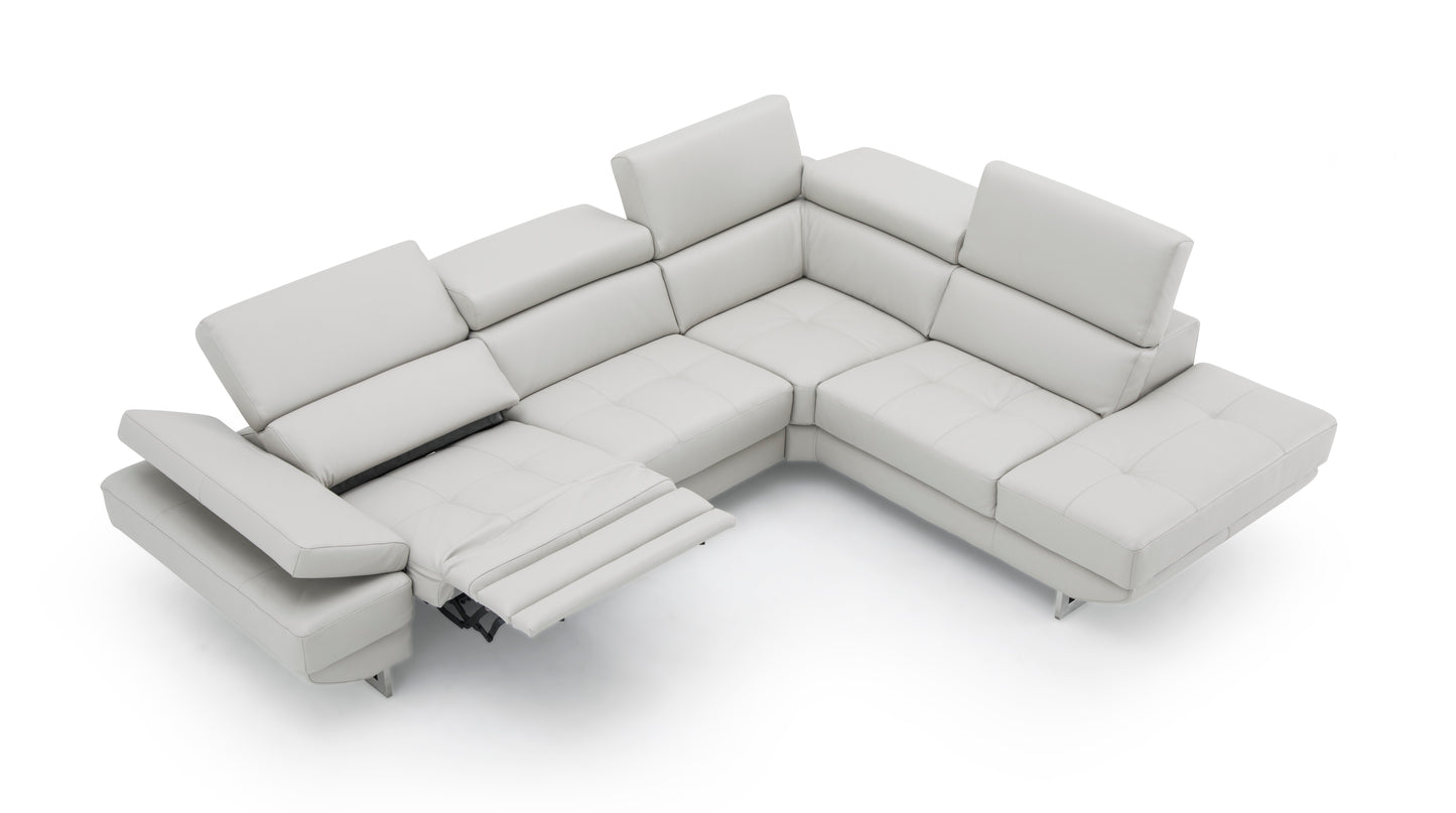 J&M Furniture Annalaise RHF Chaise Silver Gre
