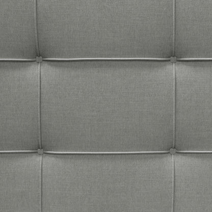 Beverly Eastern King Bed with Integrated Footboard Storage Unit & Accent Wings in Grey Fabric By Diamond Sofa