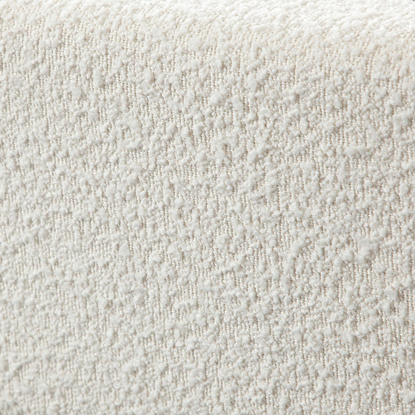 Brooke 54" Queen Bed w/ Vertical Channel Tuft in Ivory Boucle by Diamond Sofa