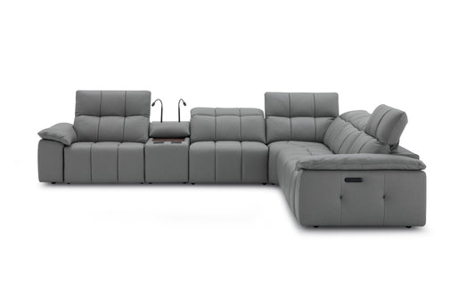 J&M Furniture Beaumont Sectional in Dark Gray