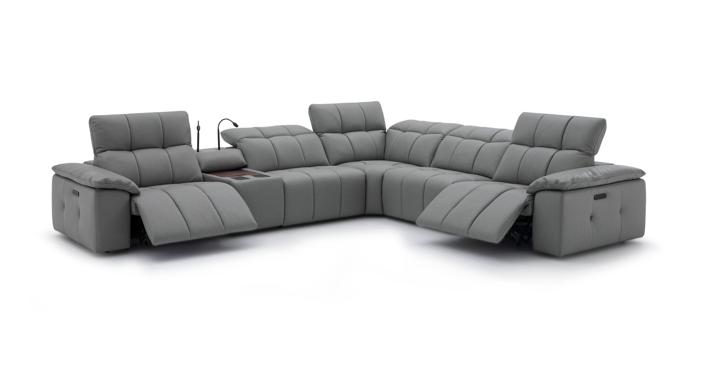 J&M Furniture Beaumont Sectional in Dark Gray