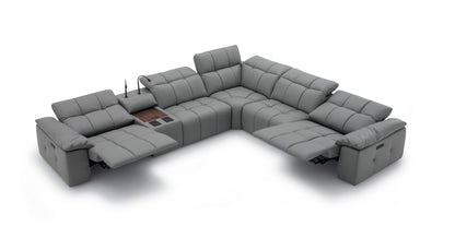J&M Furniture Beaumont Sectional in Dark Gray