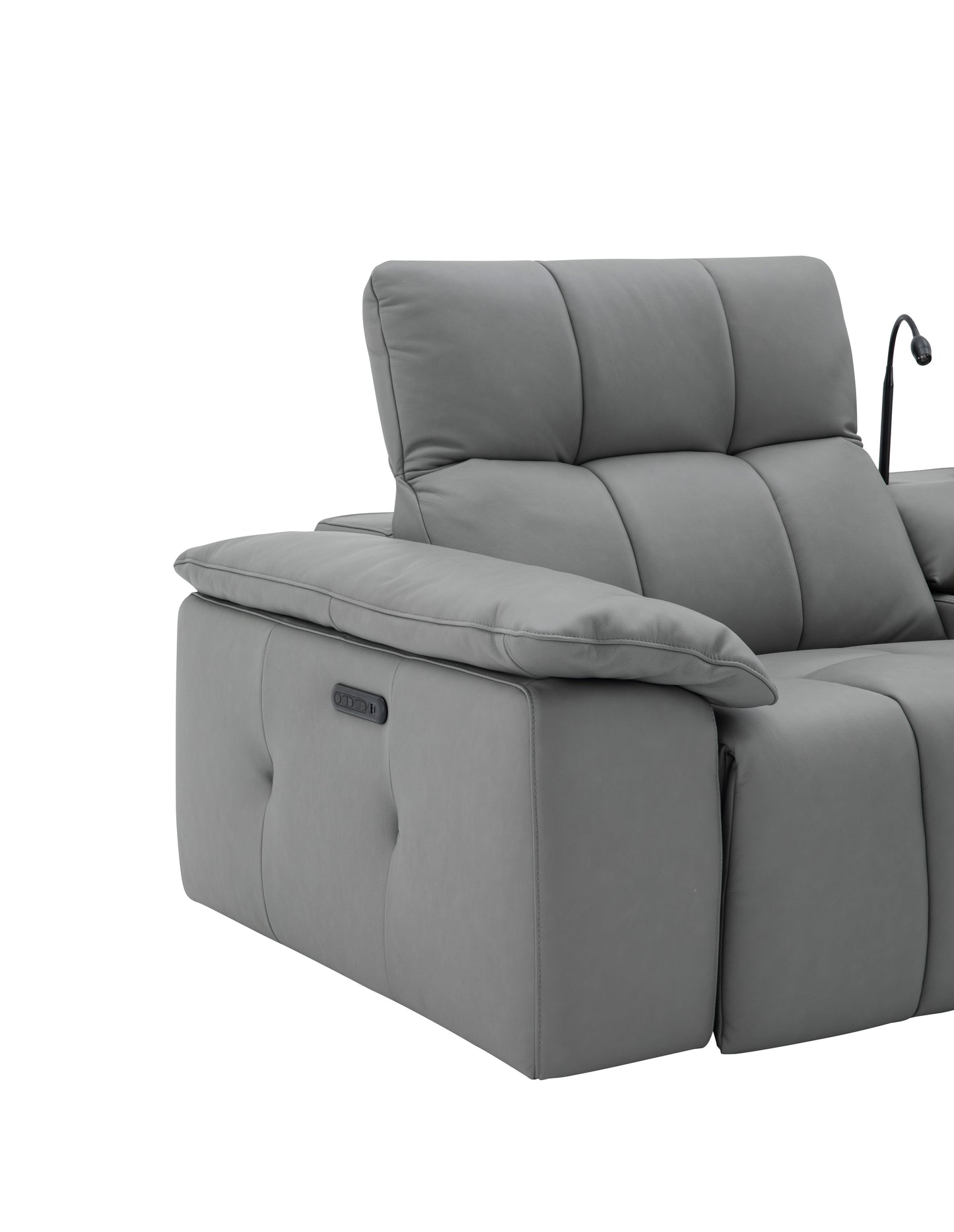 J&M Furniture Beaumont Sectional in Dark Gray