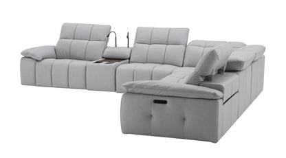 J&M Furniture Beaumont Sectional in Light Gray