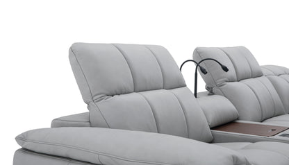 J&M Furniture Beaumont Sectional in Light Gray