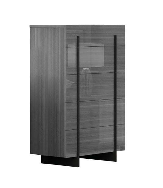 J&M Furniture Blade Premium Chest in Moon Grey