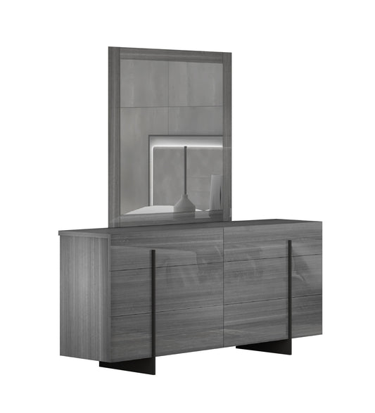 J&M Furniture Blade Premium Dresser in Moon Grey