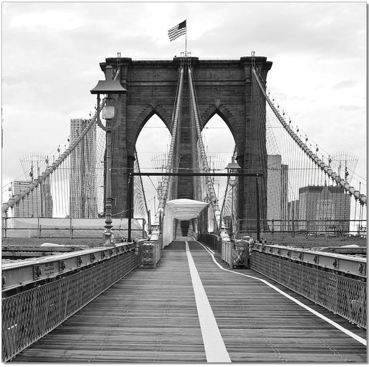 J&M Furniture Wall Art Brooklyn Bridge Flag