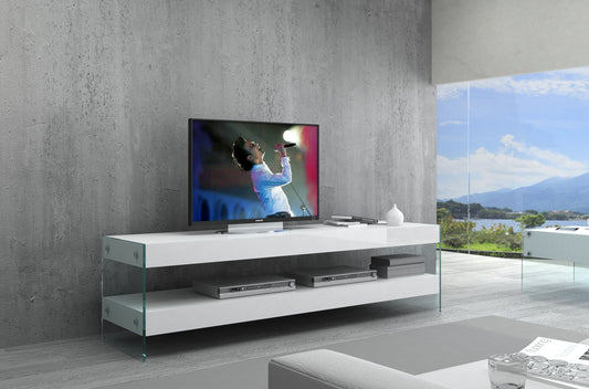 J&M Furniture Cloud TV Base White High Gloss