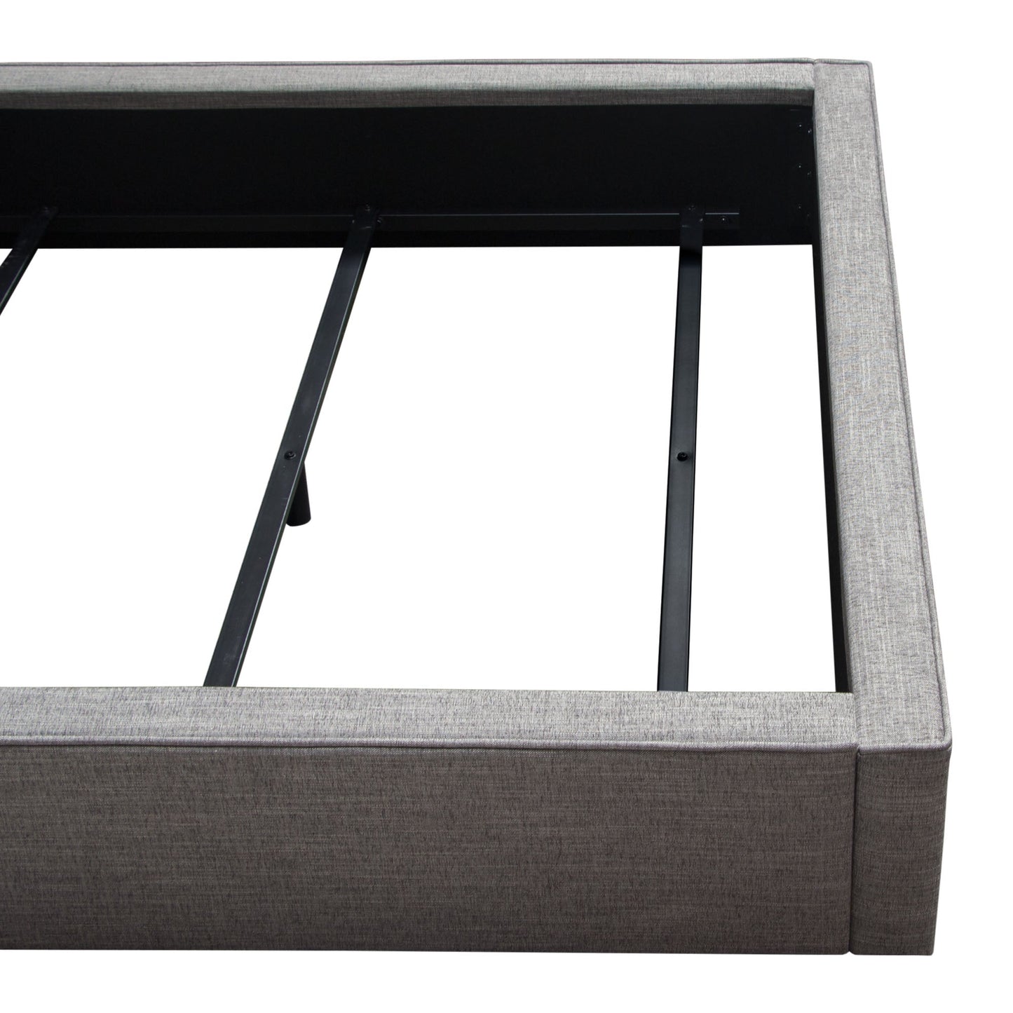 Cloud 43" Low Profile Eastern King Bed in Grey Fabric by Diamond Sofa