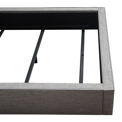 Cloud 43" Low Profile Eastern King Bed in Grey Fabric by Diamond Sofa