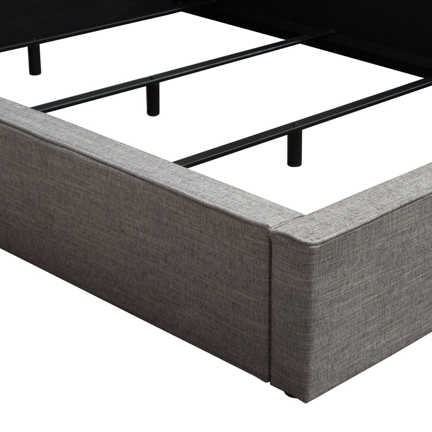 Cloud 43" Low Profile Eastern King Bed in Grey Fabric by Diamond Sofa