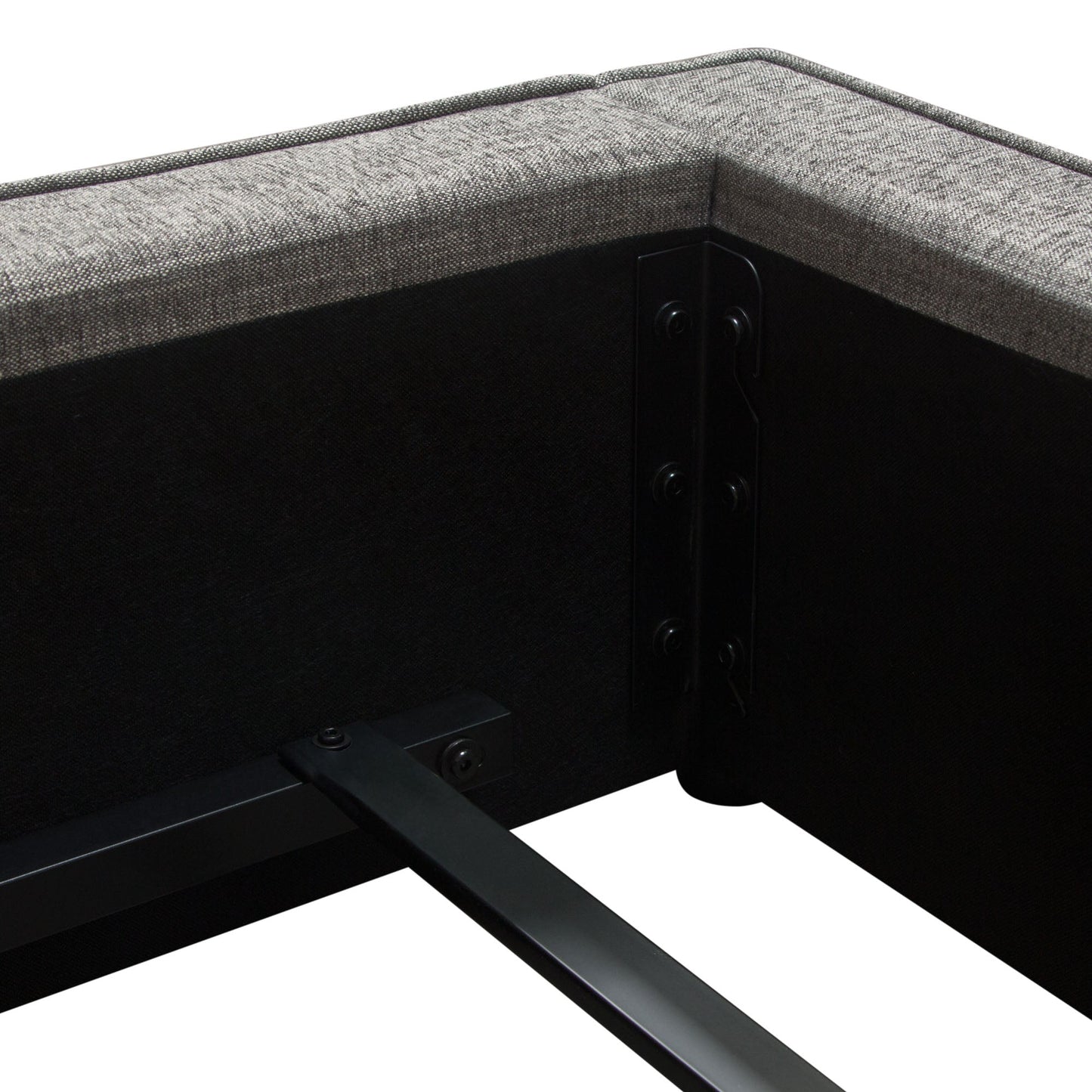 Cloud 43" Low Profile Eastern King Bed in Grey Fabric by Diamond Sofa