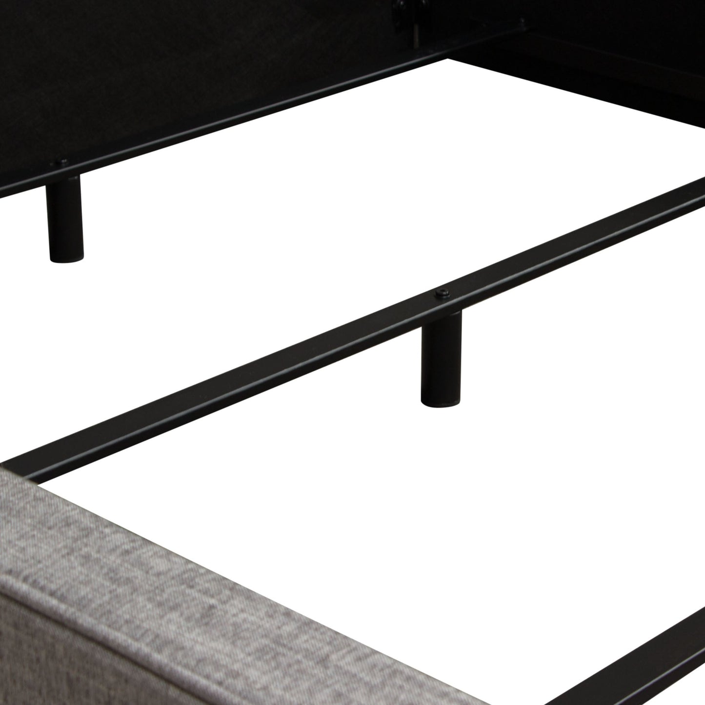 Cloud 43" Low Profile Eastern King Bed in Grey Fabric by Diamond Sofa
