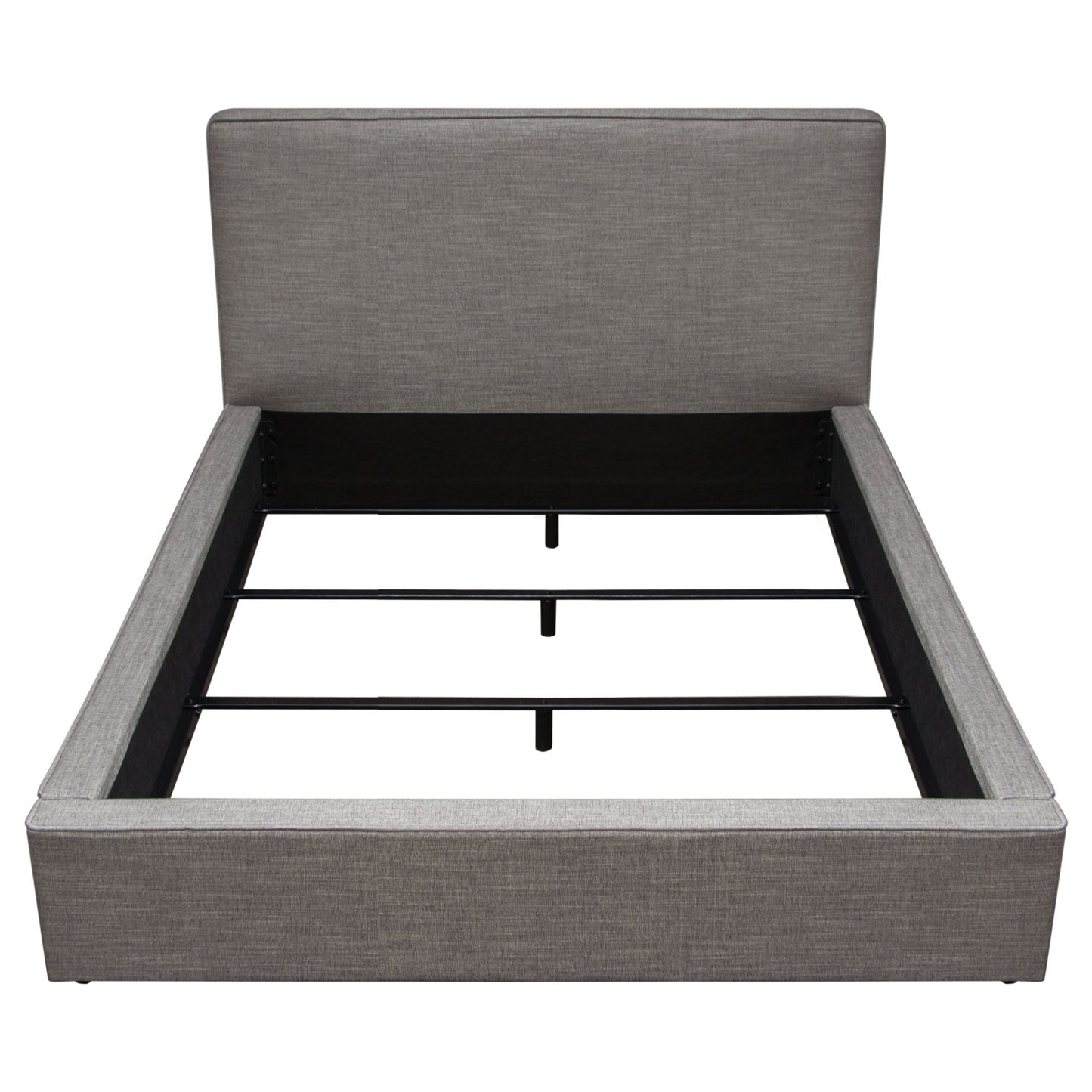 Cloud 43" Low Profile Eastern King Bed in Grey Fabric by Diamond Sofa