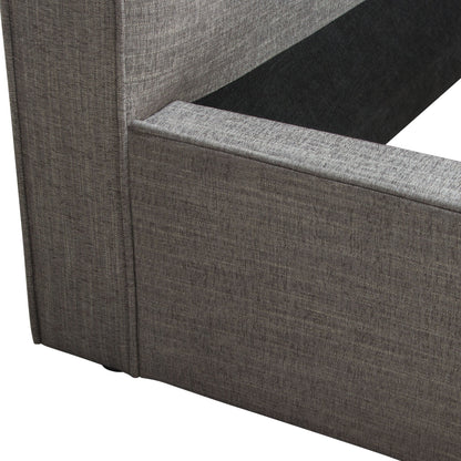 Cloud 43" Low Profile Eastern King Bed in Grey Fabric by Diamond Sofa