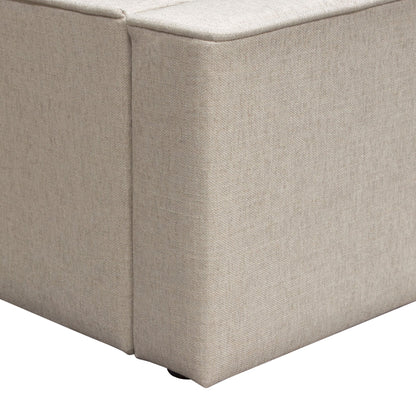 Cloud 43" Low Profile Eastern King Bed in Sand Fabric by Diamond Sofa