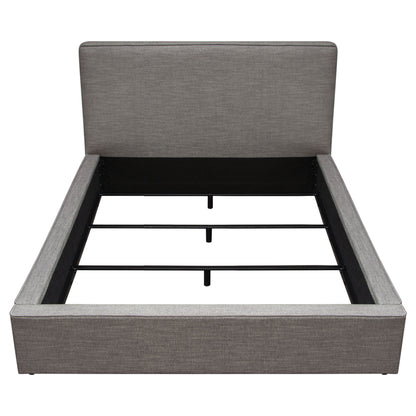 Cloud 43" Low Profile Queen Bed in Grey Fabric by Diamond Sofa