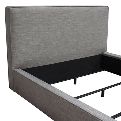 Cloud 43" Low Profile Queen Bed in Grey Fabric by Diamond Sofa