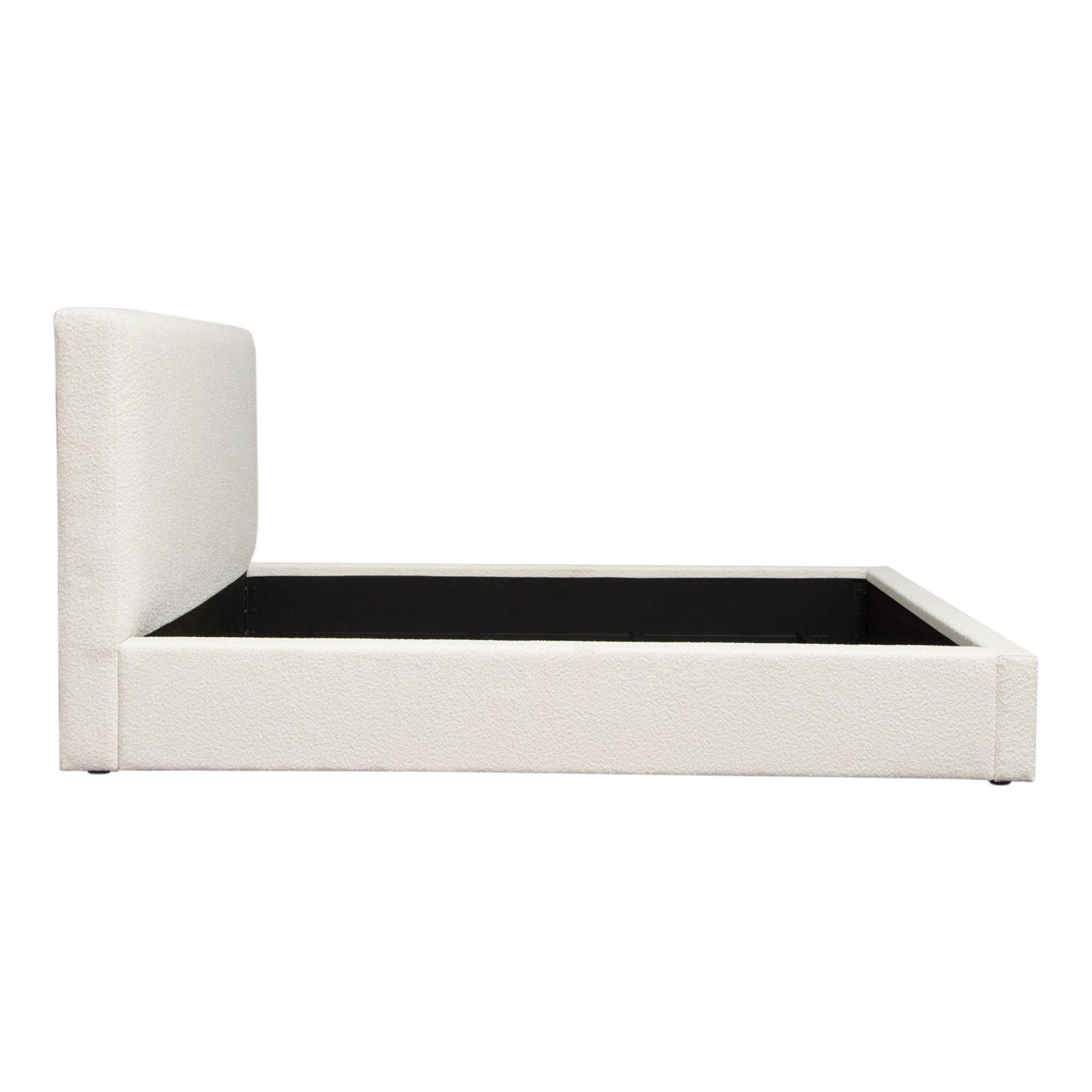 Cloud 43" Low Profile Queen Bed in Ivory Boucle Fabric by Diamond Sofa