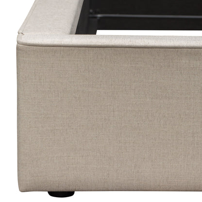 Cloud 43" Low Profile Queen Bed in Sand Fabric by Diamond Sofa