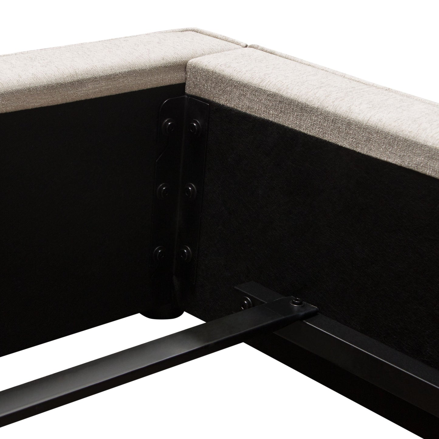 Cloud 43" Low Profile Queen Bed in Sand Fabric by Diamond Sofa