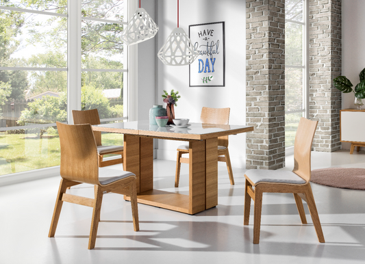 Maxima House Dining Set Madera with 4 chairs