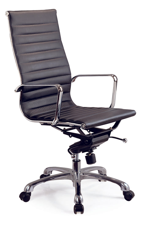 J&M Furniture Comfy High Back Black Office Chair