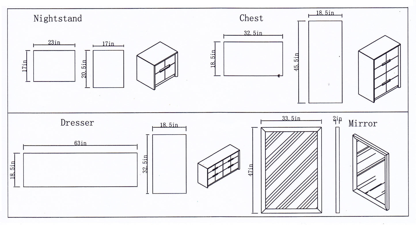 J&M Furniture Copenhagen Dresser