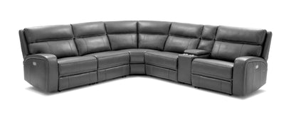 J&M Furniture Cozy Motion Sectional In Grey