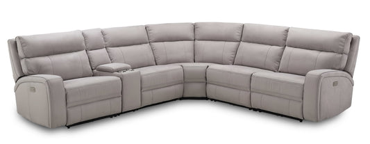 J&M Furniture Cozy Motion Sectional In Moonshine