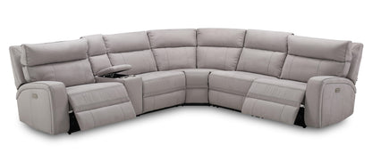 J&M Furniture Cozy Motion Sectional In Moonshine