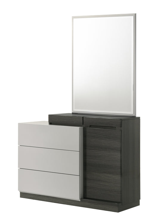 J&M Furniture Cube Dresser + Mirror