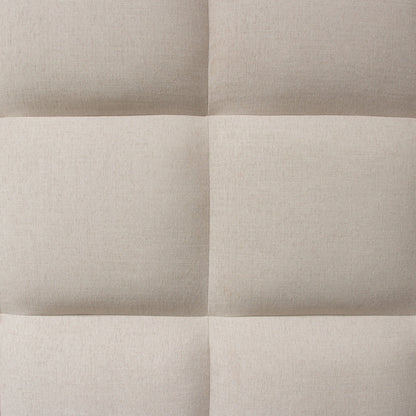 Devon Grid Tufted Queen Bed in Sand Fabric by Diamond Sofa