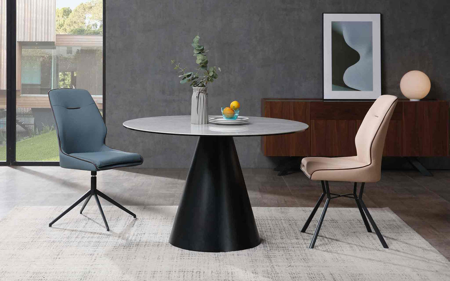 Whiteline Modern Living Sun Dining Table